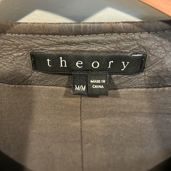 Theory Lamb leather moto jacket M - Picture 3 of 4